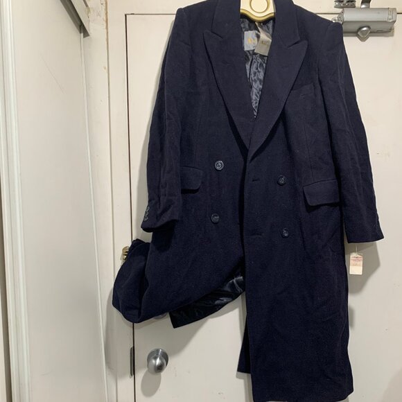 NEW VINTAGE AQUASCUTUM OF LONDON WOOL TRENCH COATS SIZE L - Picture 11 of 16